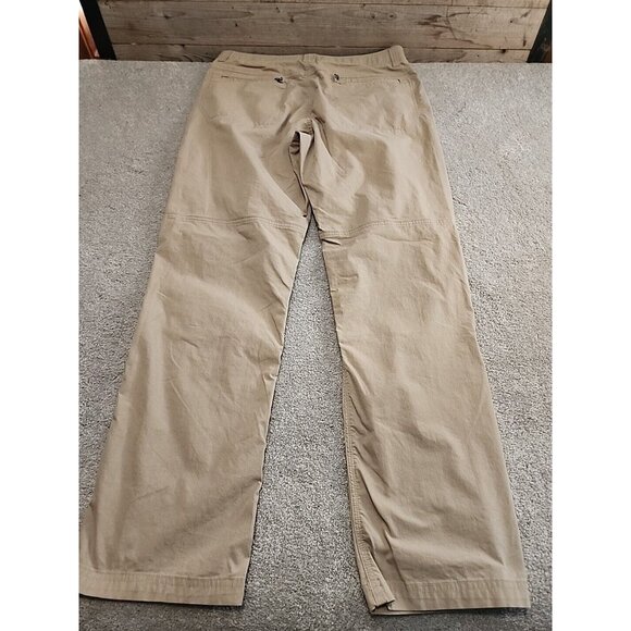 Ascend Nylon Hiking Chino Pants Mens 34X32 Beige Tan Stretch Comfort Zip Pocket - Picture 6 of 14